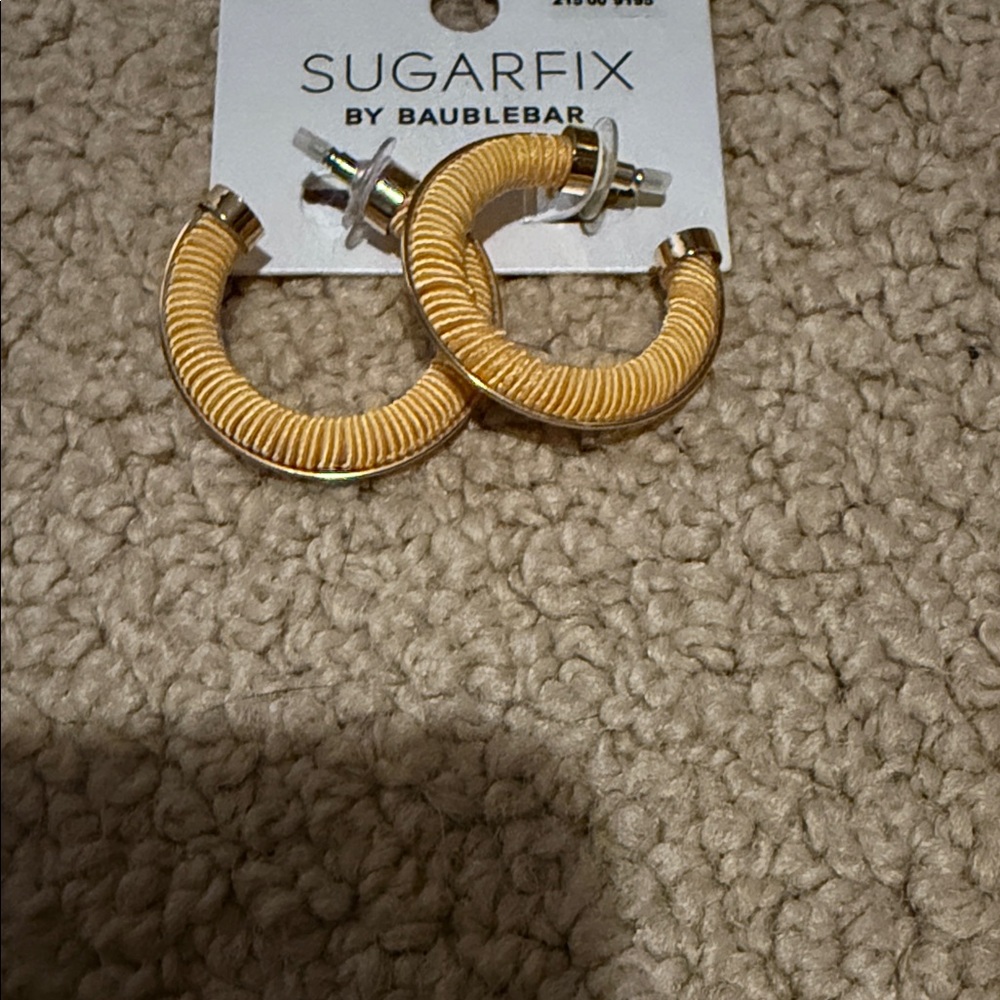 Sugarfix by BaubleBar Yellow Hoop Earrings